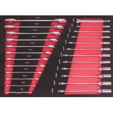 Набір шарнірно-ріжкових ключів 24 од. ShiningBerg 11306