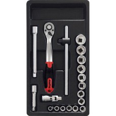 Набор головок и аксессуаров 3/8" 19 пр. AmPro T45240
