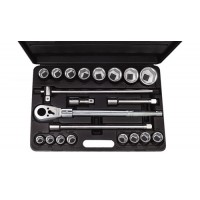 Набір 12 гранних головок та аксесуарів 3/4" 21 пр. AmPro T45755