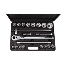 Набір 12 гранних головок та аксесуарів 3/4" 21 пр. AmPro T45755