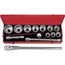 Набір 12 гр. головок та аксесуарів 14 пр. AmPro T45760