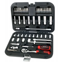 Набір головок та аксесуарів 1/4" 54 пр. AmPro T46151