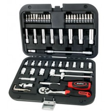 Набір головок та аксесуарів 1/4" 54 пр. AmPro T46151