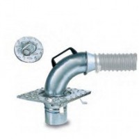 Напольная вытяжная скважина для подключения внутренних шлангов Filcar PZ-125-CURVA