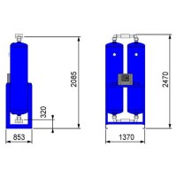 Осушитель адсорбционный Omi HL2000, 08U.2000AG.0
