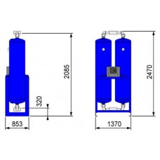 Осушитель адсорбционный Omi HL2000, 08U.2000AG.0