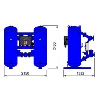 Осушитель адсорбционный Omi HL3300PRO -40 °C, 08U.3300BG.0