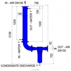 Охладитель воздуха водяного типа Omi AV 250