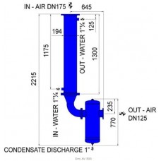 Охладитель воздуха водяного типа Omi AV 500