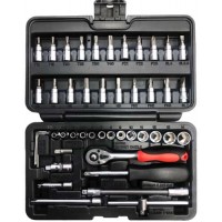 Набір інструменту комбінований 1/4" 46 од. 1002061