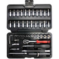 Набір інструменту комбінований 1/4" 46 од. 1002061
