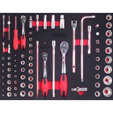 Набір головок та інструменту 1/2" 1/4" 3/8" 76 од. ShiningBerg 202201