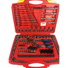 Універсальний набір інструменту 1/4", 3/8" та 1/2", 120 пр. 1-E1003